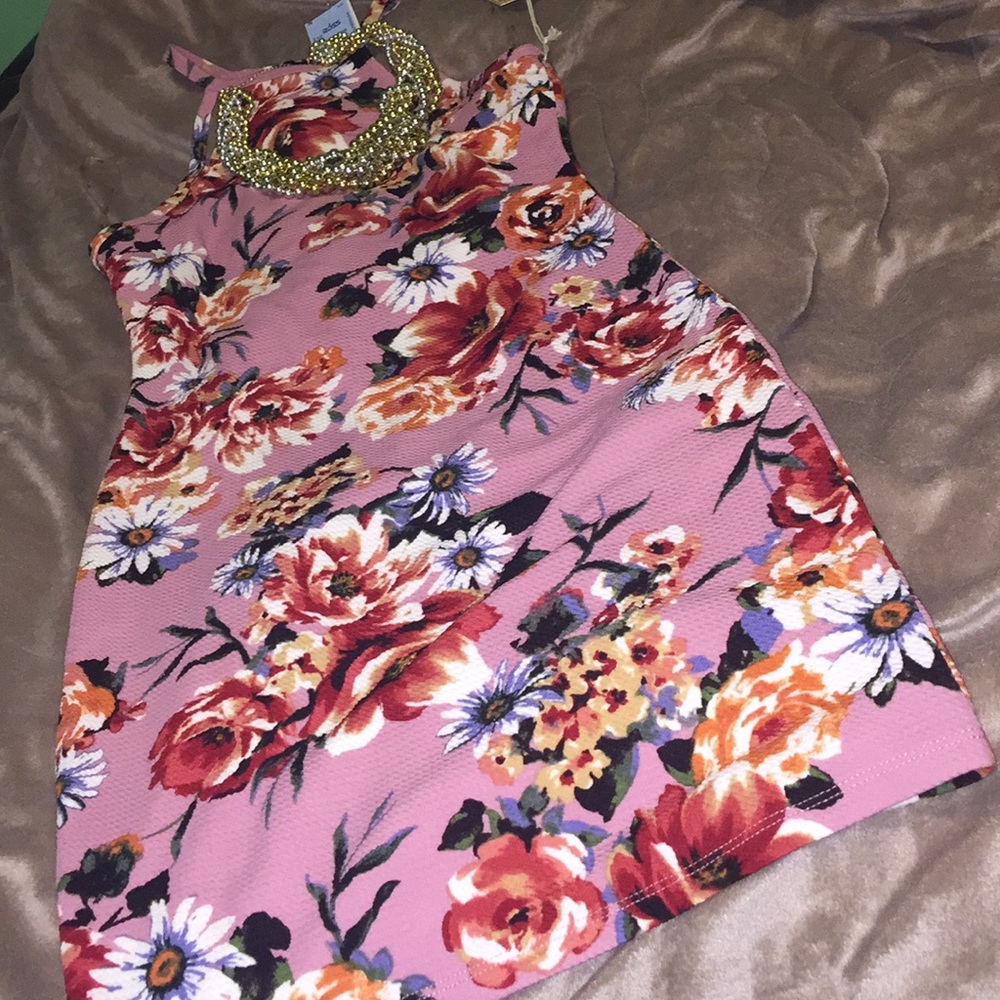Floral Tank Dress - Picture 2 of 3